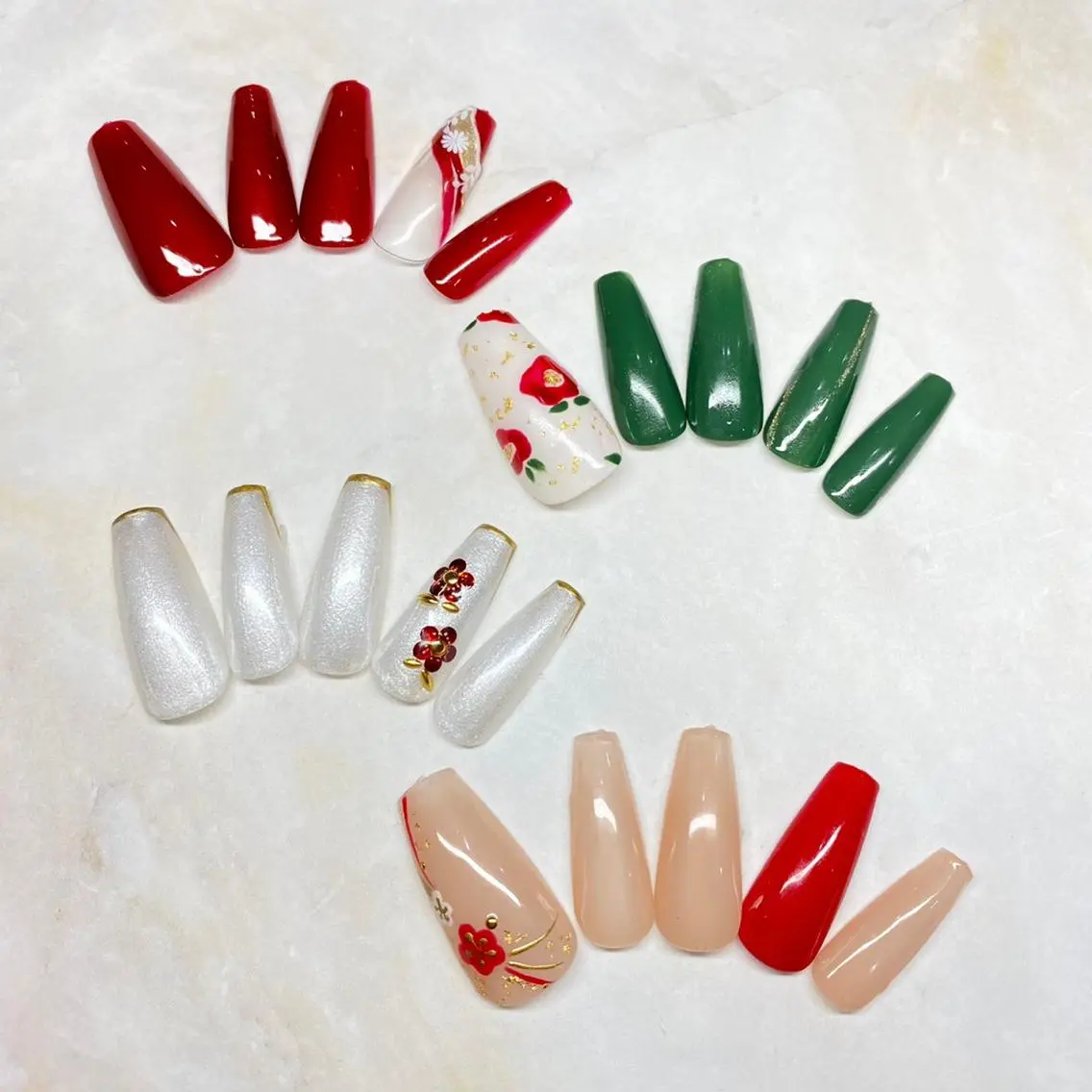 ネイル 成人式 Nail&eye Belire 新宿のネイルデザイン
