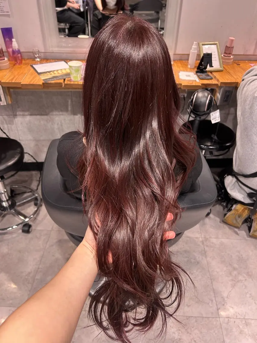 ロング ヘアカラー トリートメント ヘッドスパ レイヤーStyle 🪽菜々実のヘアスタイル