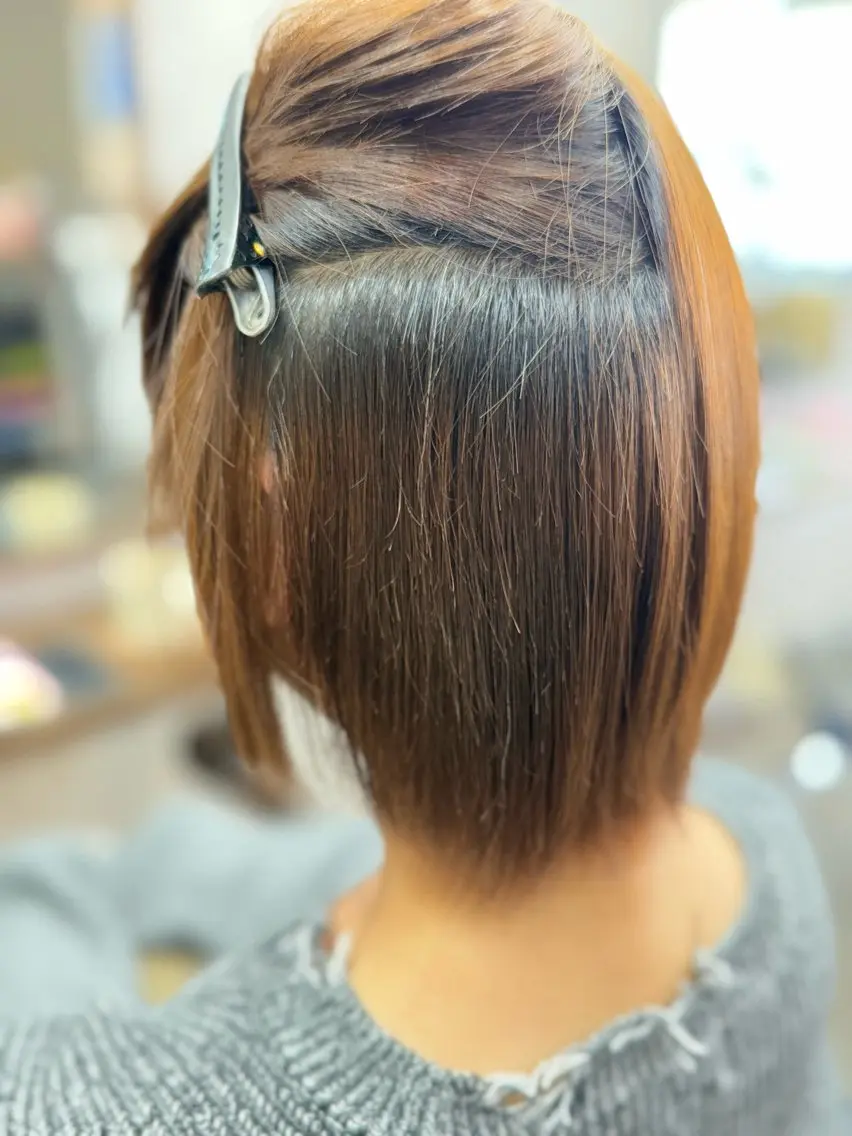 ミディアム くせ毛 縮毛矯正 カット 縮毛矯正 トリートメント 戎 歩のヘアスタイル