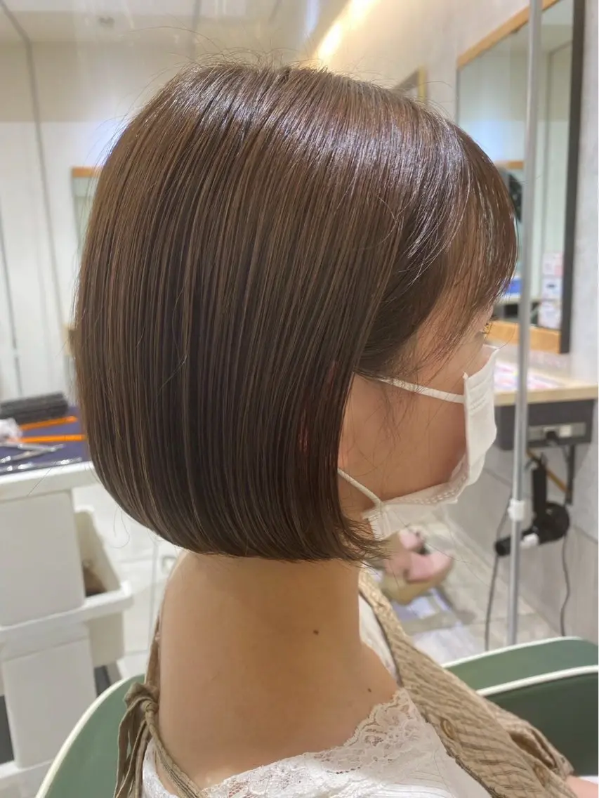 ミディアム ボブ 米谷 理玖のヘアスタイル