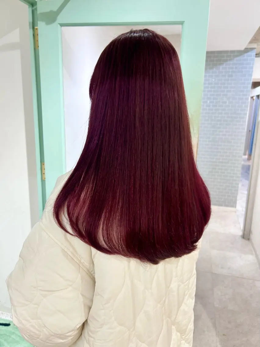 ロング カラー ヘアカラー トリートメント ひかり HAZELのヘアスタイル