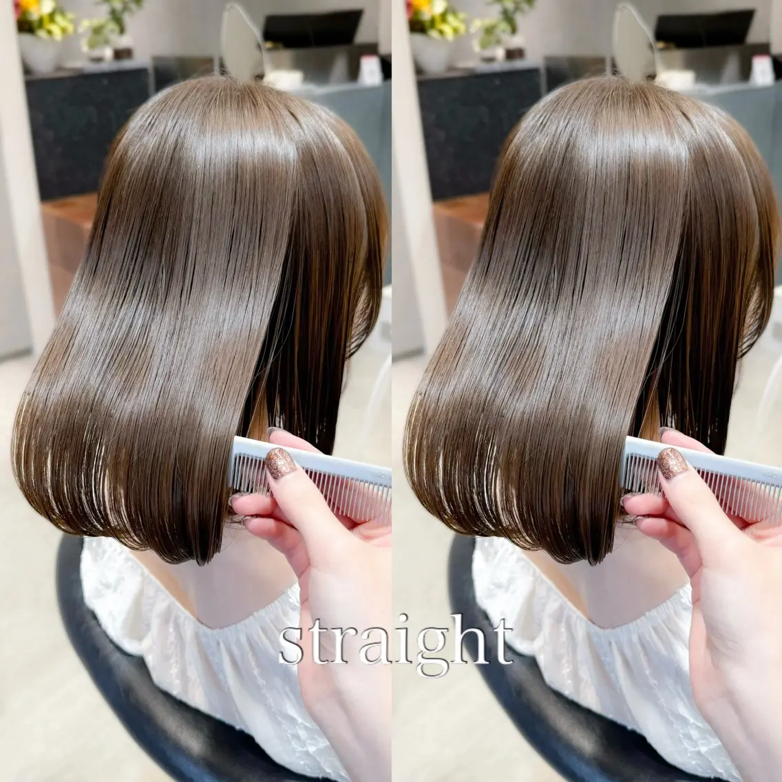 ミディアム カット ヘアカラー トリートメント 🍟ミニモ限定🍟 ai.stylistのヘアスタイル