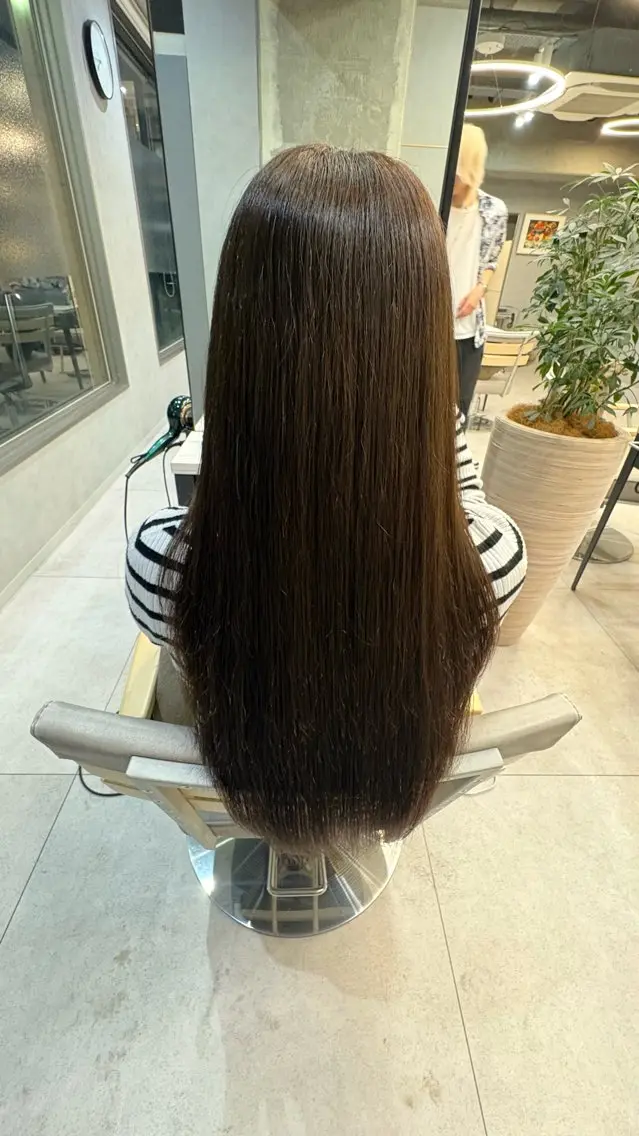 ロング カラー ブリーチ ブラウンカラー ケアブリーチ ダブルカラー イヤリングカラー AMI💛王子💛 モデル募集中のヘアスタイル