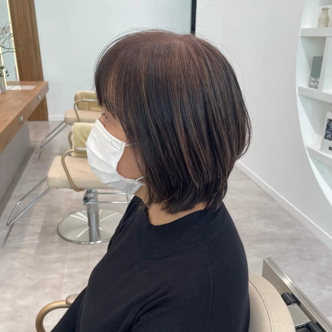 ショート カラー ハイライトカラー ハイライト 井上 佳奈のヘアスタイル