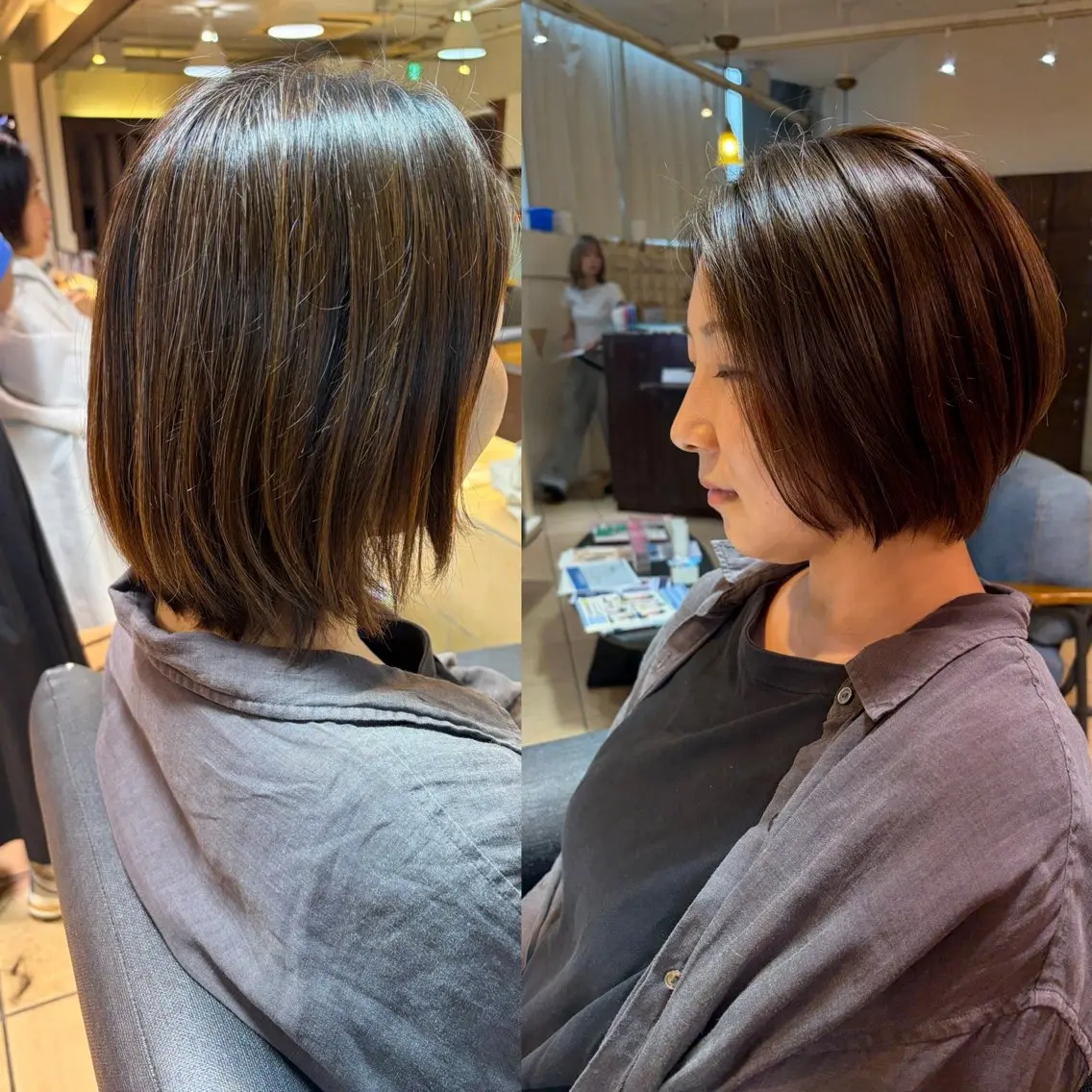 ショート ショートボブ ボブ ショートヘア トリートメント 酸性ストレート カット ヘアカラー ボブカット艶髪 酸性ストレート響太のヘアスタイル