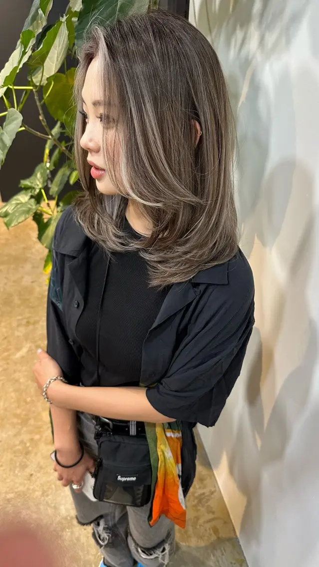 ミディアム 杉本 優志のヘアスタイル