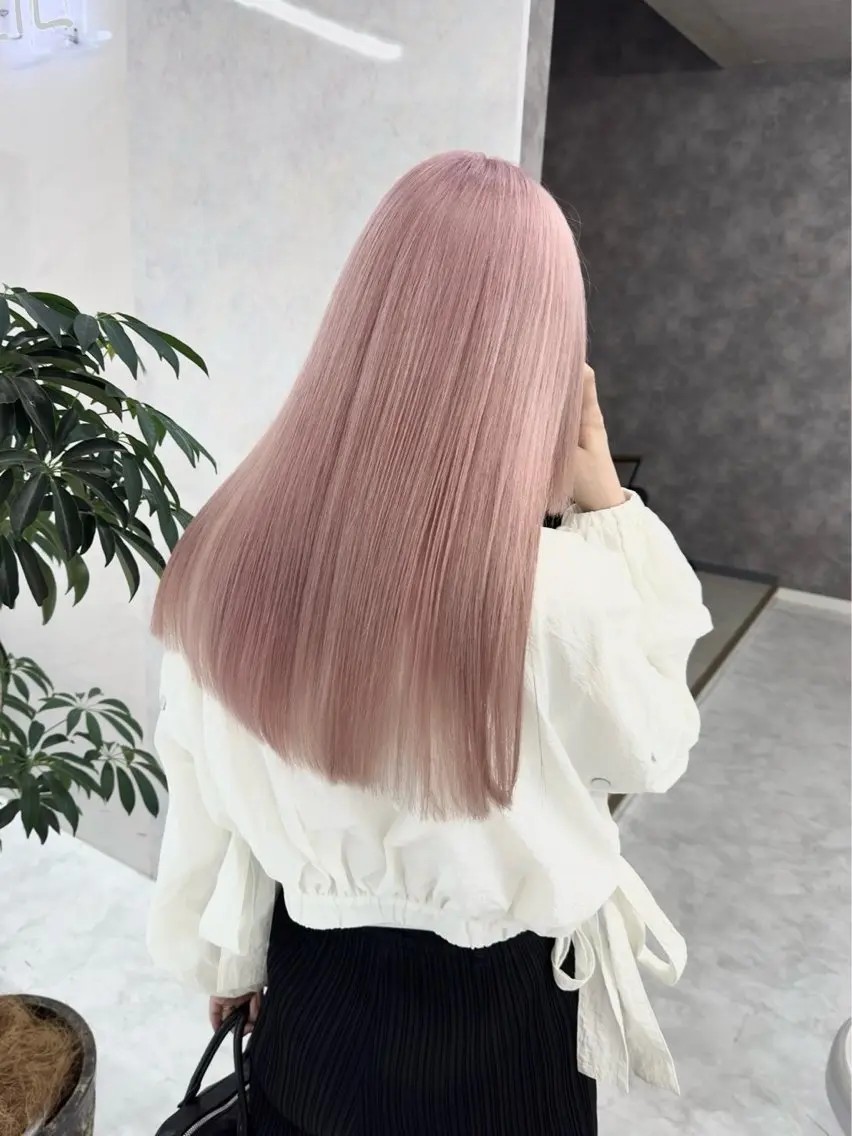 セミロング カラー Riko🐰💗/ モテ艶髪《本厚木》のヘアスタイル