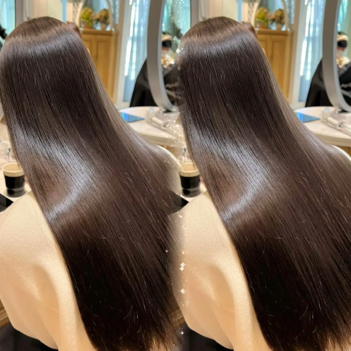 ロング カラー パーマ 透明感カラー 縮毛矯正 カット ヘアカラー 縮毛矯正 トリートメント 縮毛矯正/艶髪/ 透明感カラー/たくまのヘアスタイル