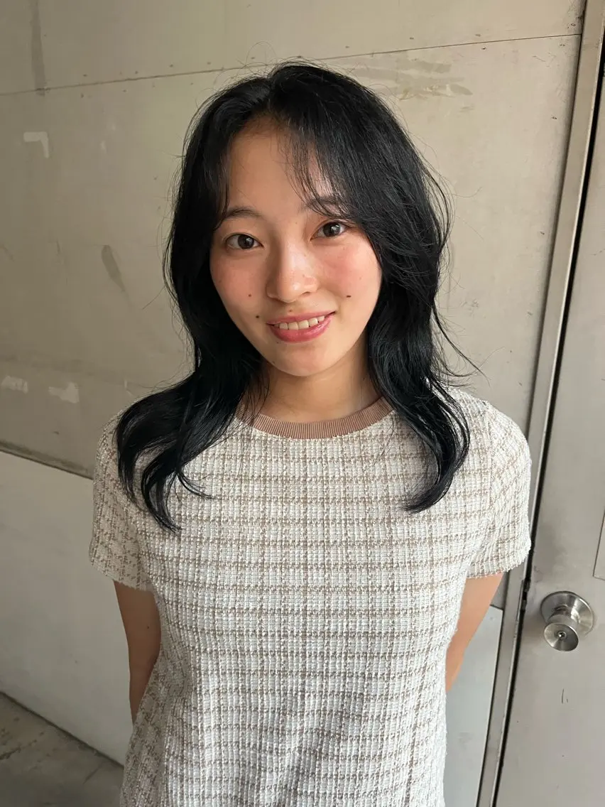 セミロング ヘアカラー ルナᯓ☆/ ブリーチモデル募集中のヘアスタイル