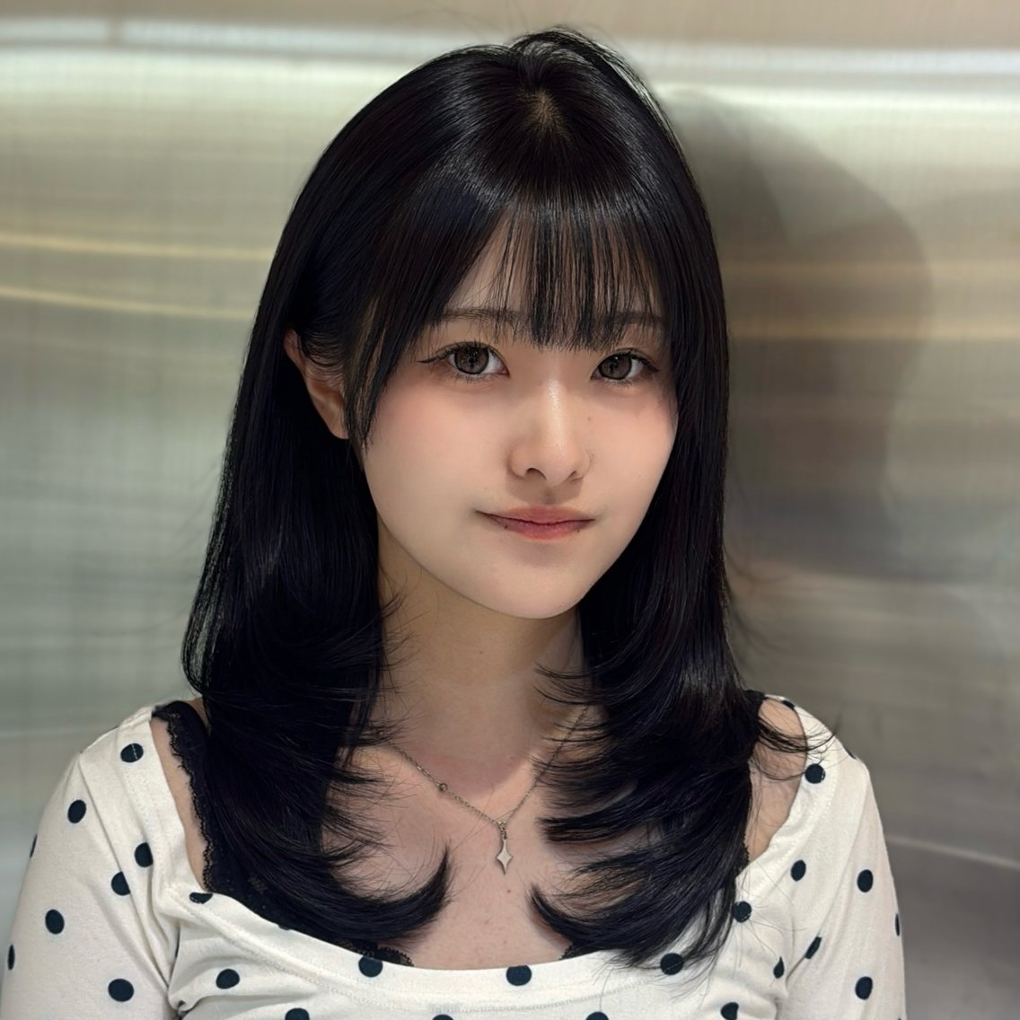 ミディアム ミディアムレイヤー 韓国風ヘア レイヤーカット 新宿/レイヤーカット /結  YUI🩰のヘアスタイル