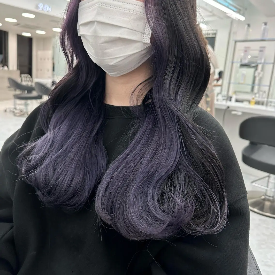 セミロング カラー ヘアカラー トリートメント レイヤーダブルカラー KYONのヘアスタイル