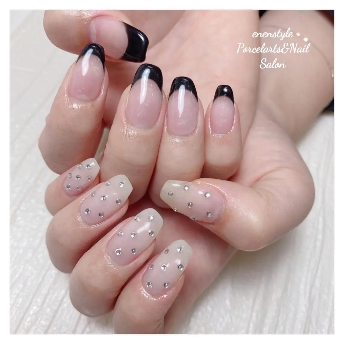 ミディアム ネイル 🐾enen style 🐾のネイルデザイン