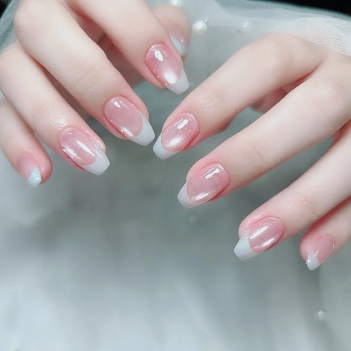 ネイル 韓国ネイル マグネットネイル ワンホンネイル ハンドネイル Cute Tips nailのネイルデザイン