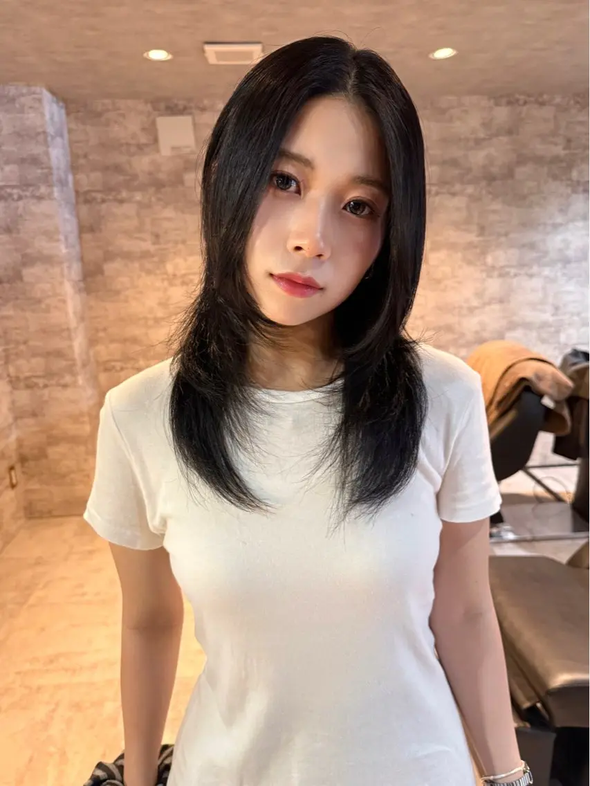 ミディアム カラー カット ヘアカラー トリートメント mai / linoah˚✧のヘアスタイル