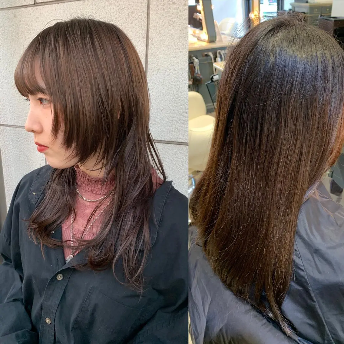 セミロング カラー パーマ ヘアアレンジ メンズ キッズ ネイル マツエク・マツパ アイブロウ メンズウルフカット 眉カラー ウルフカット カット ヘアカラー トリートメント hiro【沿線で叶う 似合わせhair】のヘアスタイル