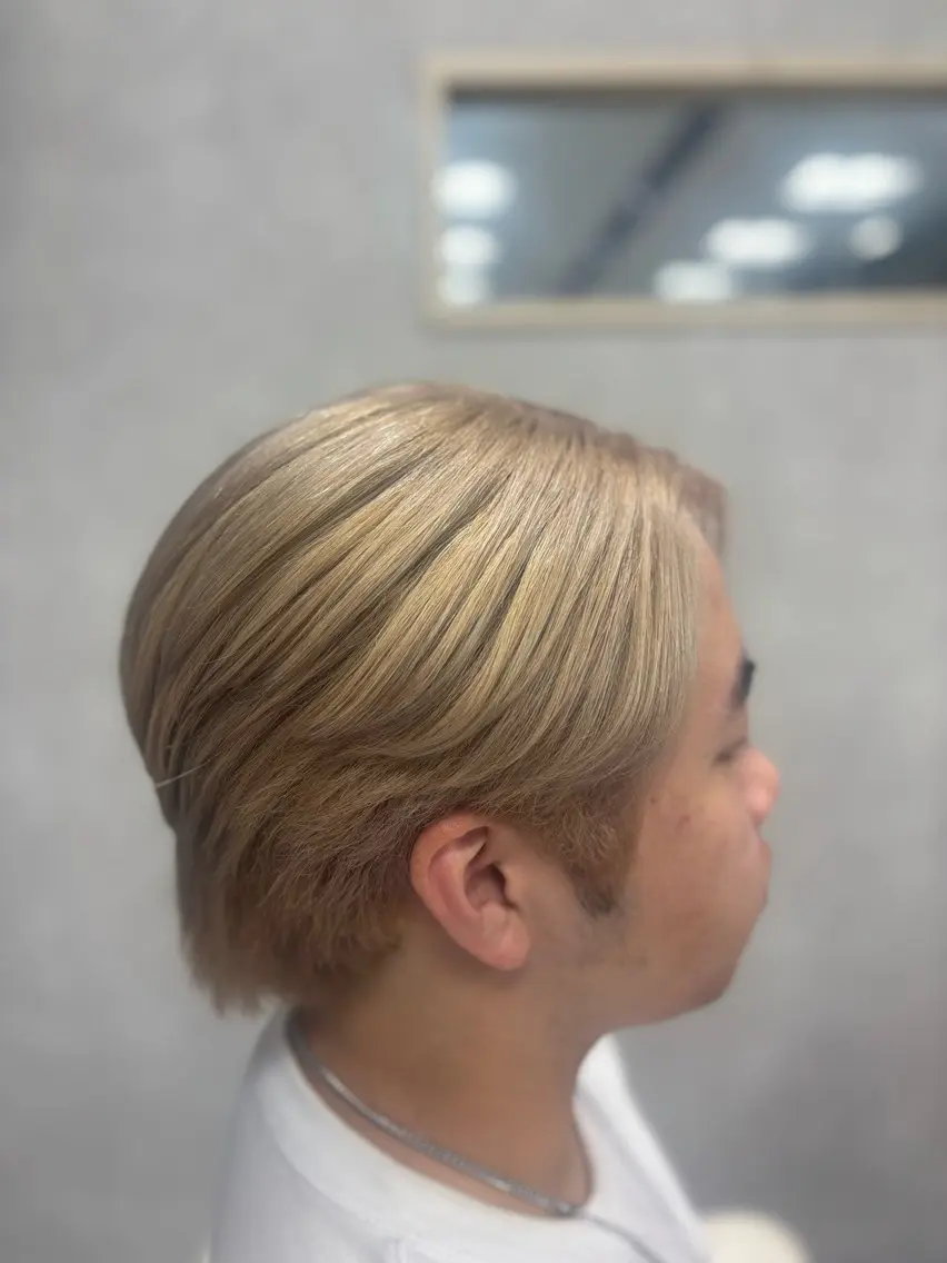カラー メンズ ヘアカラー メンズ特化韓国風 パーマスタイル/りんのヘアスタイル