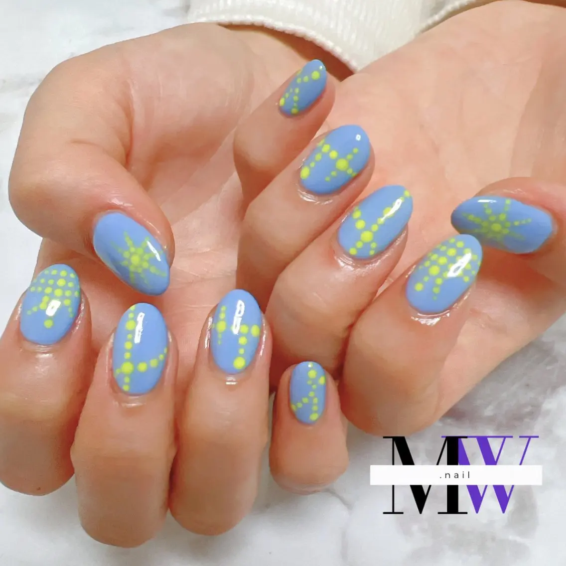 ネイル アートネイル ドット ハンドネイル MW .nailのネイルデザイン