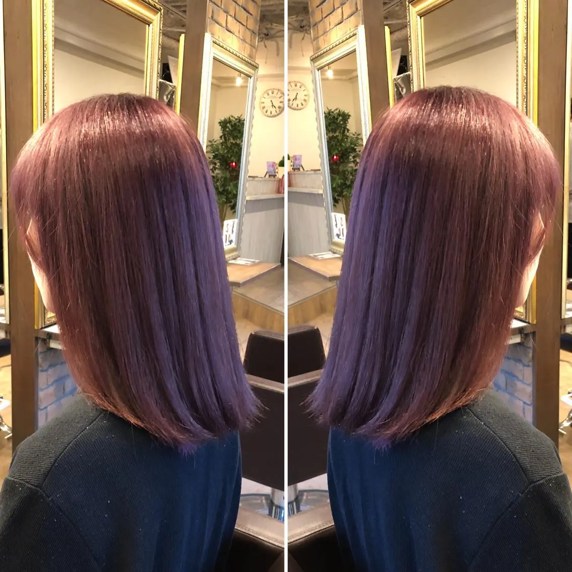 ミディアム カラー ブリーチ 透明感カラー ピンクカラー 美髪・艶髪特化美容師 RYOJIのヘアスタイル