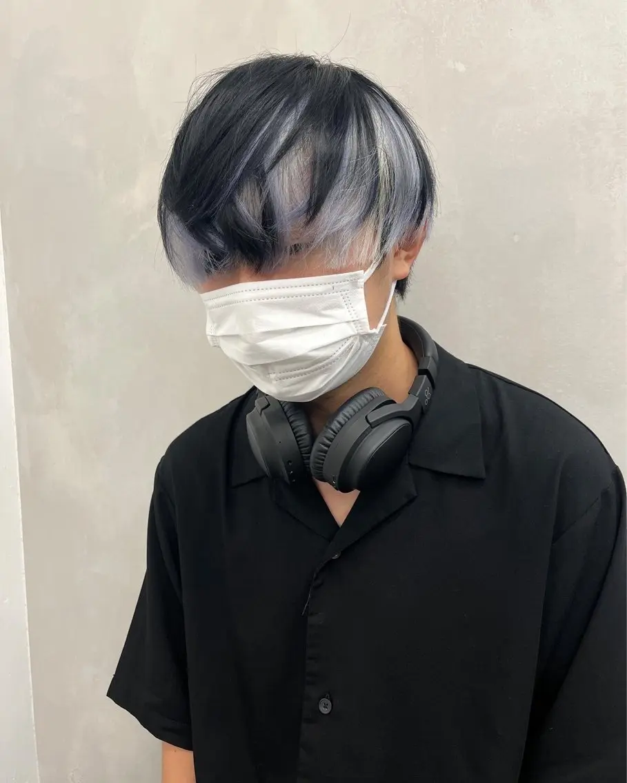 カラー ブリーチ 糸賀 蒼天のヘアスタイル