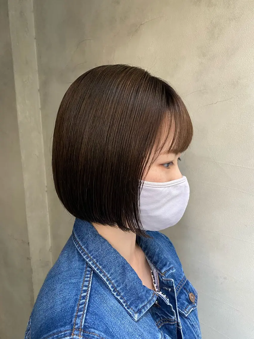 ショート ボブ カット 縮毛矯正 髪質改善サロン 梅田/ヨナミネのヘアスタイル