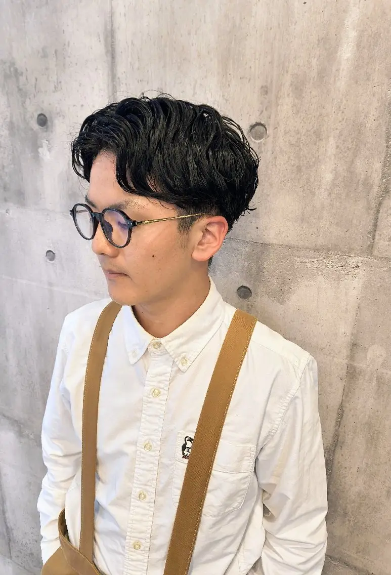 ショート パーマ 吉岡 天星のヘアスタイル