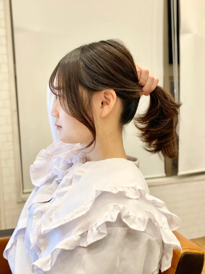 【骨格似合わせ】顔周り+後れ毛カットの写真