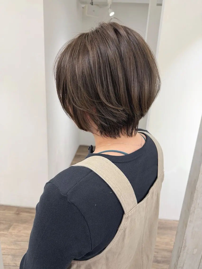 ショート カラー カット ヘアカラー ハイライト⭐️上野 高広のヘアスタイル