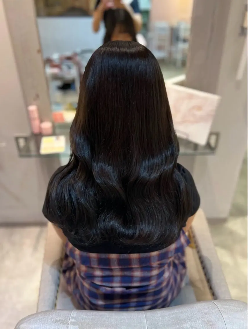 セミロング 艶カラー💕 mihaneのヘアスタイル