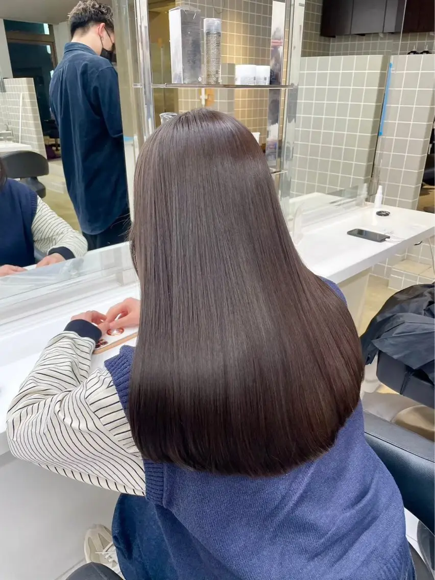 ロング カラー 🤍透明感推しカラー 🤍yui‪💞✨のヘアスタイル