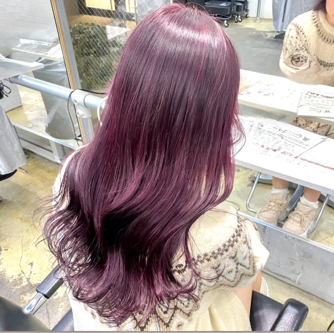 ロング カラー ヘアアレンジ 💗💗韓国レイヤー yu-ki💗💗のヘアスタイル