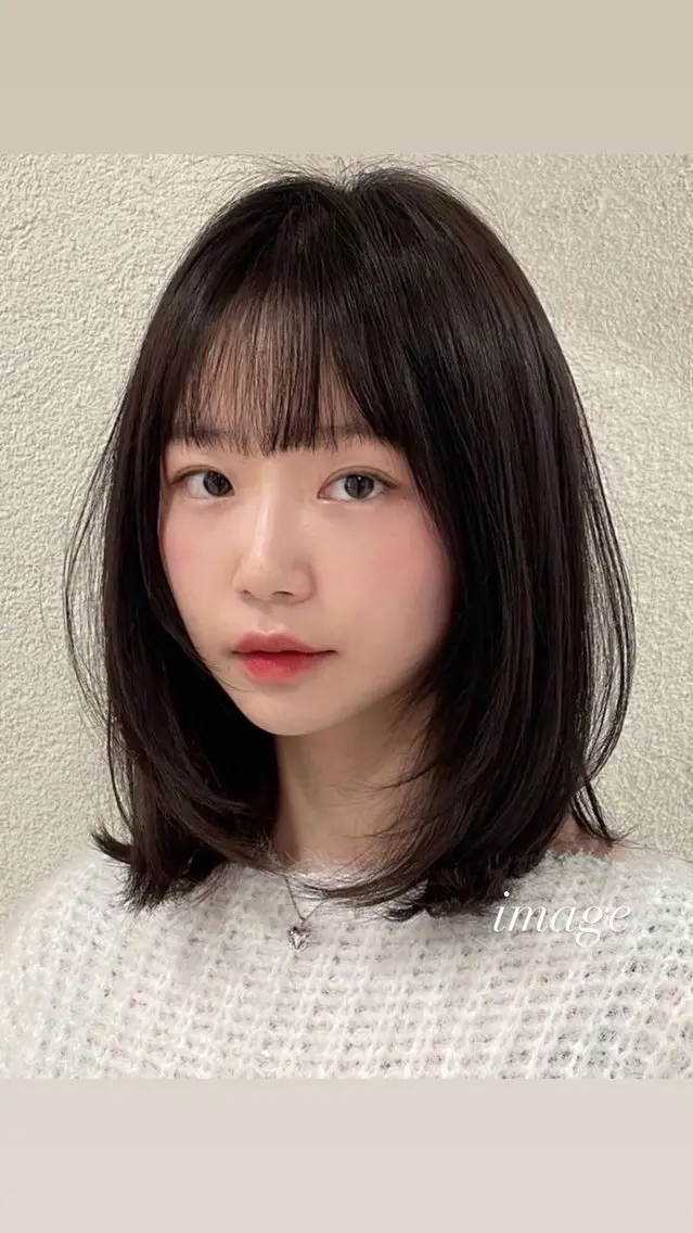 ミディアム 似合わせカット ♡レイヤーボブ パーマ/うらら♡のヘアスタイル