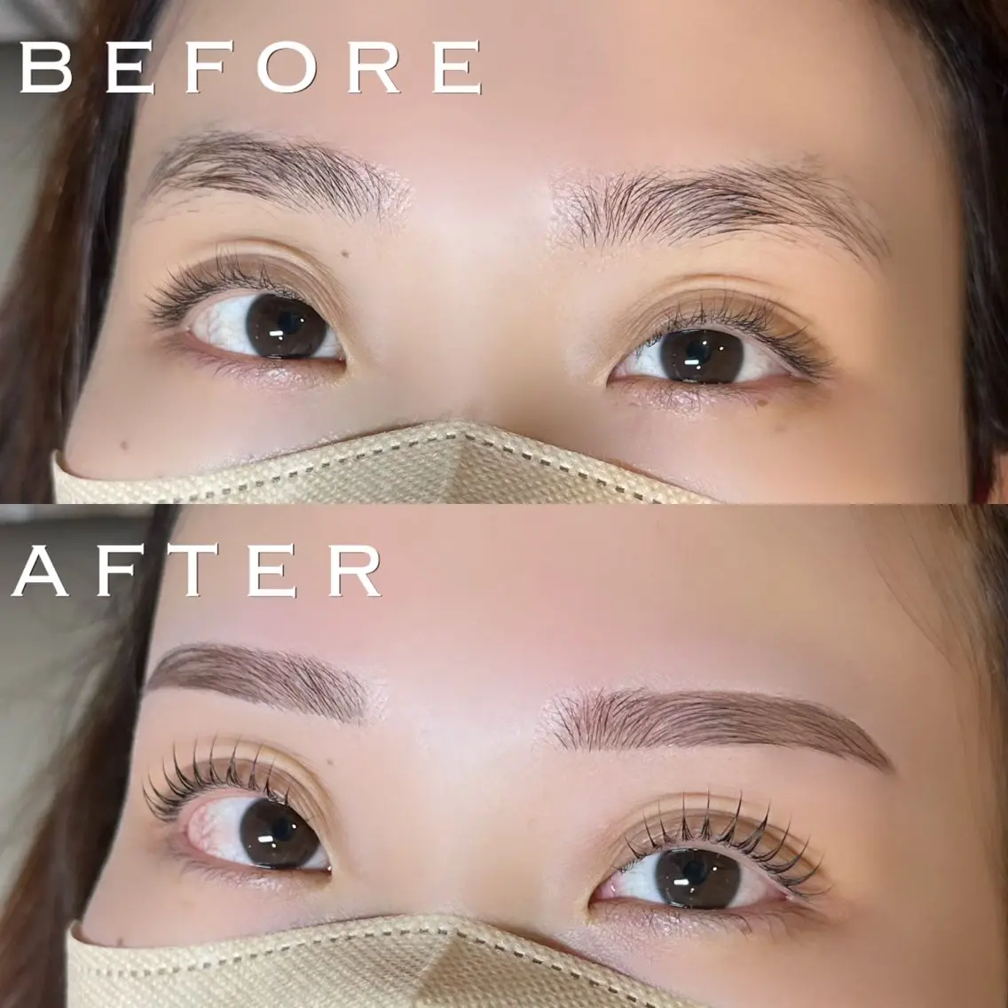 まつげパーマ×眉WAX🎀の写真
