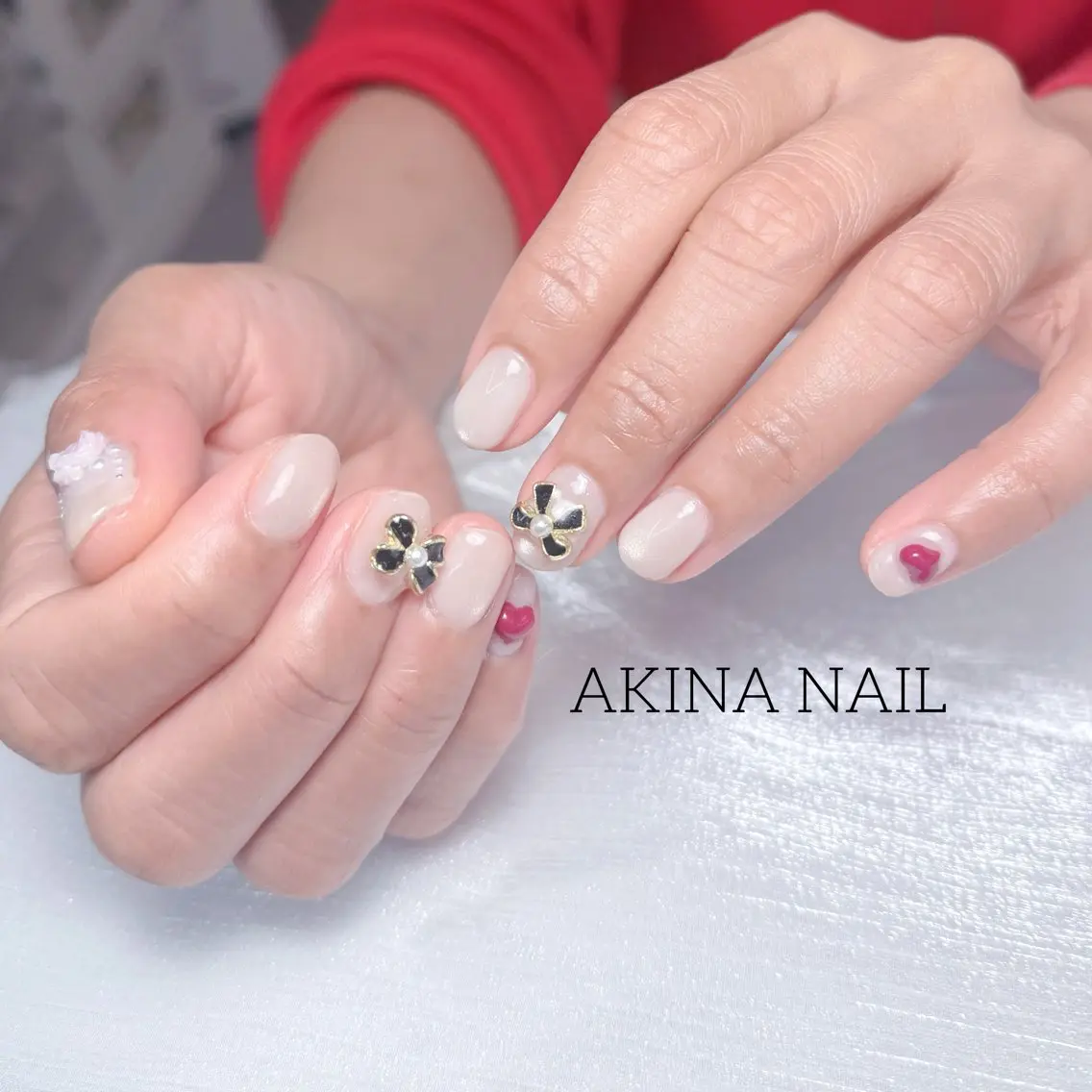 ショート ハンドネイル Akina Nail 亀戸のネイルデザイン