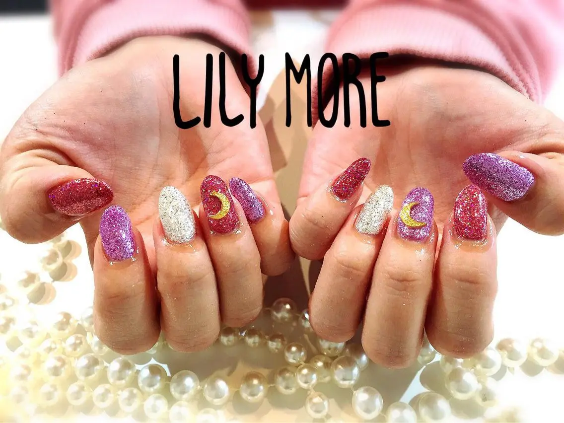 ネイル ラメ(グリッター) Lily closetのネイルデザイン