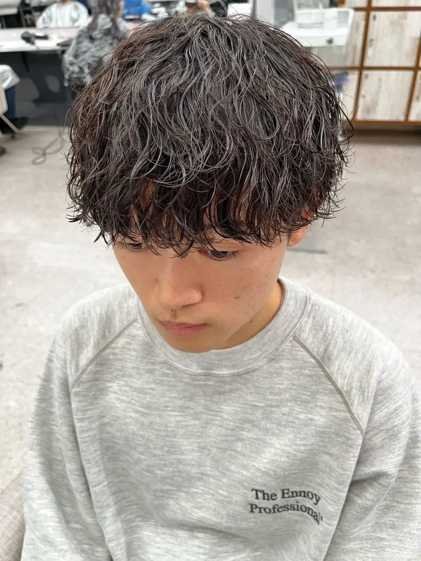パーマ メンズ カット パーマ 🍐シャドウパーマ メンズ特化/守岡🍐のヘアスタイル