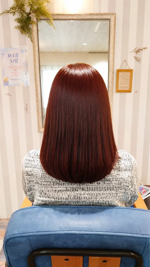 ミディアム カラー abe mikaのヘアスタイル