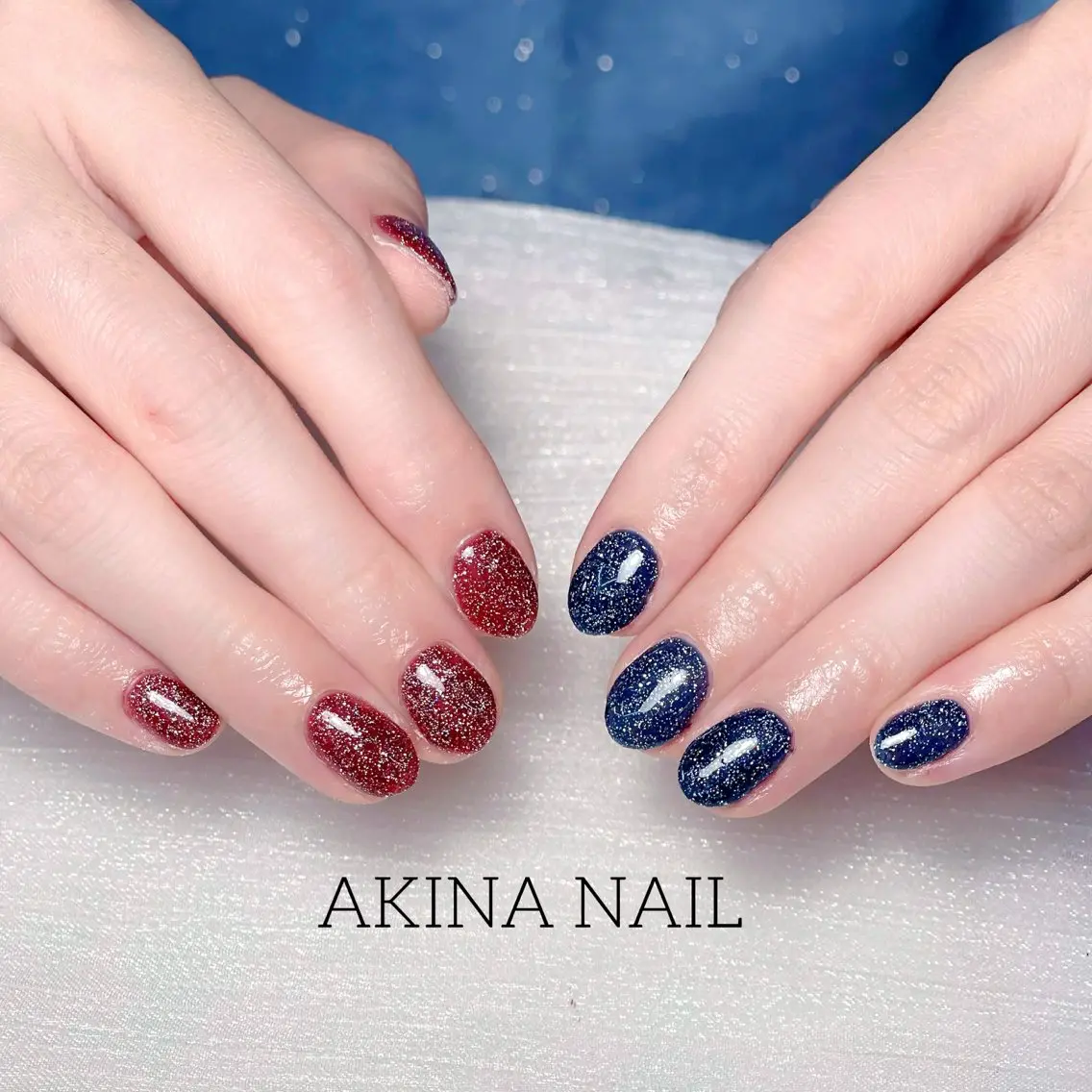 ショート ハンドネイル ハンドケア Akina Nail 亀戸のネイルデザイン