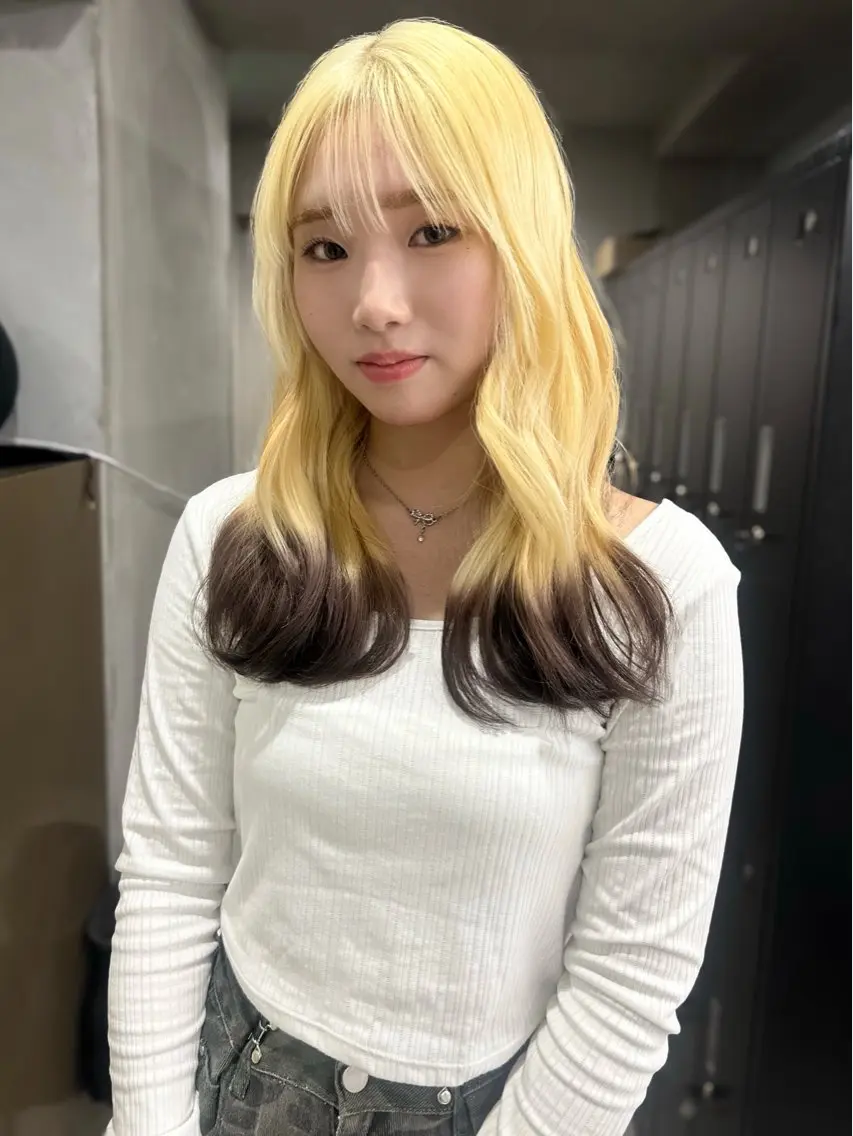 セミロング カット ヘアカラー トリートメント 朱里/ 梅田美容室のヘアスタイル