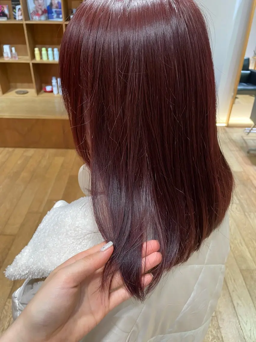 ミディアム カラー ブラウンカラー 大橋 芽衣のヘアスタイル