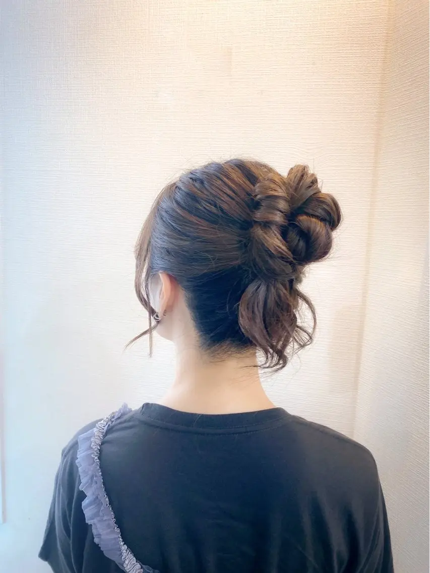 ヘアアレンジ ヘアセット hair make もりした ゆうのヘアスタイル