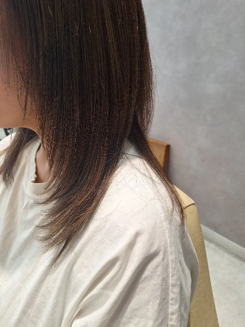 ミディアム レイヤーカット 北村 恵美のヘアスタイル