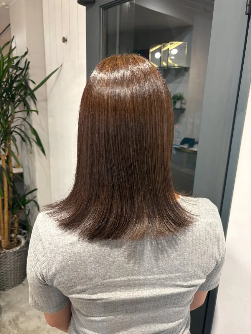 ミディアム り おのヘアスタイル