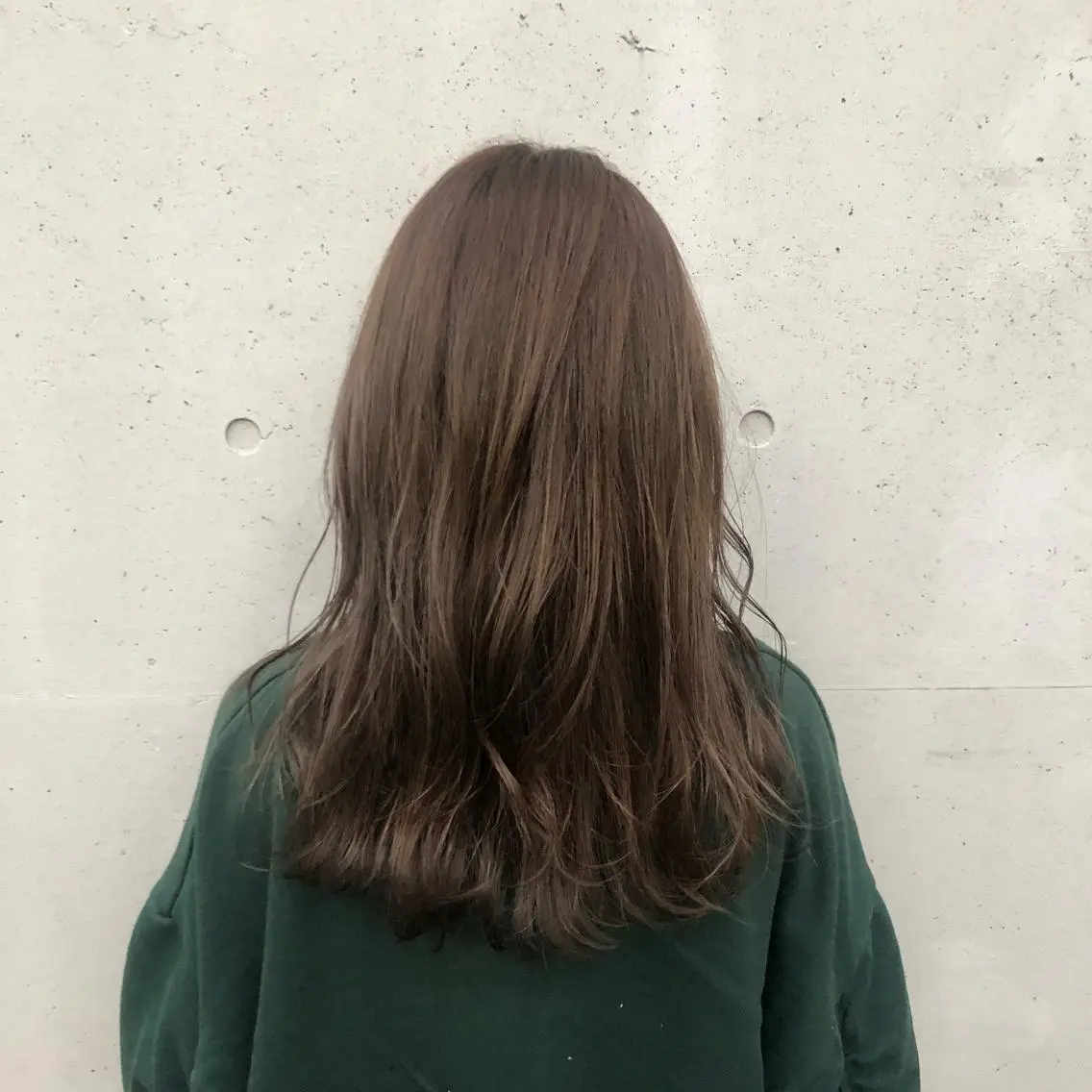 ロング カラー ベージュカラー カット ヘアカラー トリートメント 酸性縮毛矯正🧴韓国 レイヤー/髪質改善のヘアスタイル