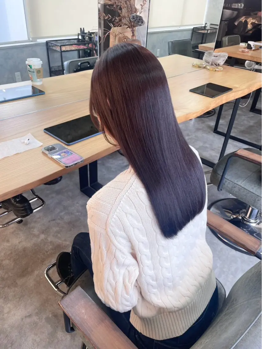 縮毛矯正 Maison Toi 山﨑 麻生のヘアスタイル