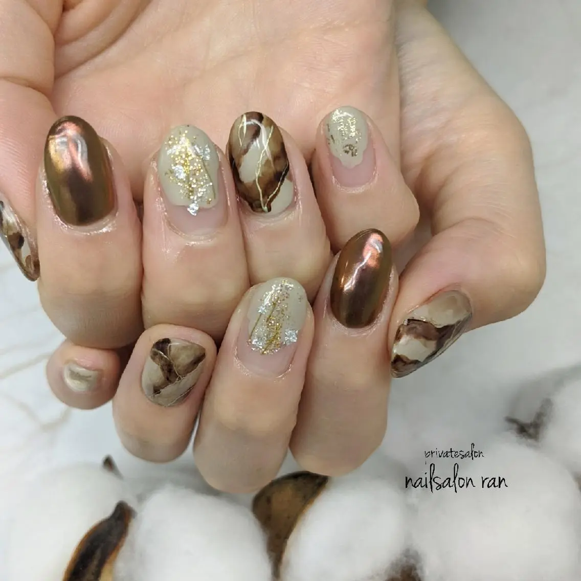 ネイル アートネイル 持ち込み nailsalon ranのネイルデザイン