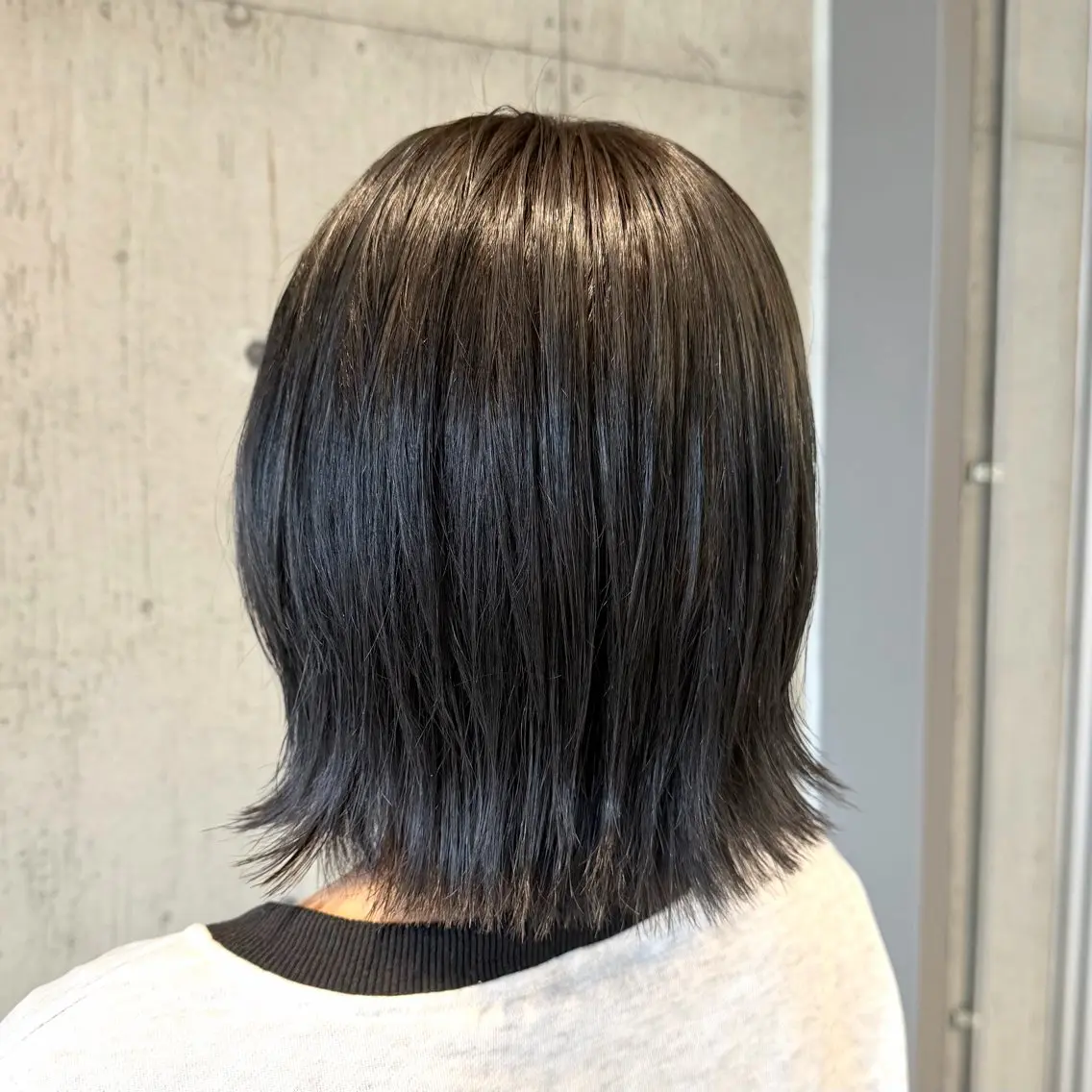 ミディアム カラー ヘアアレンジ カット ヘアカラー トリートメント 垢抜けボブ×透明 感カラーリクト💥のヘアスタイル