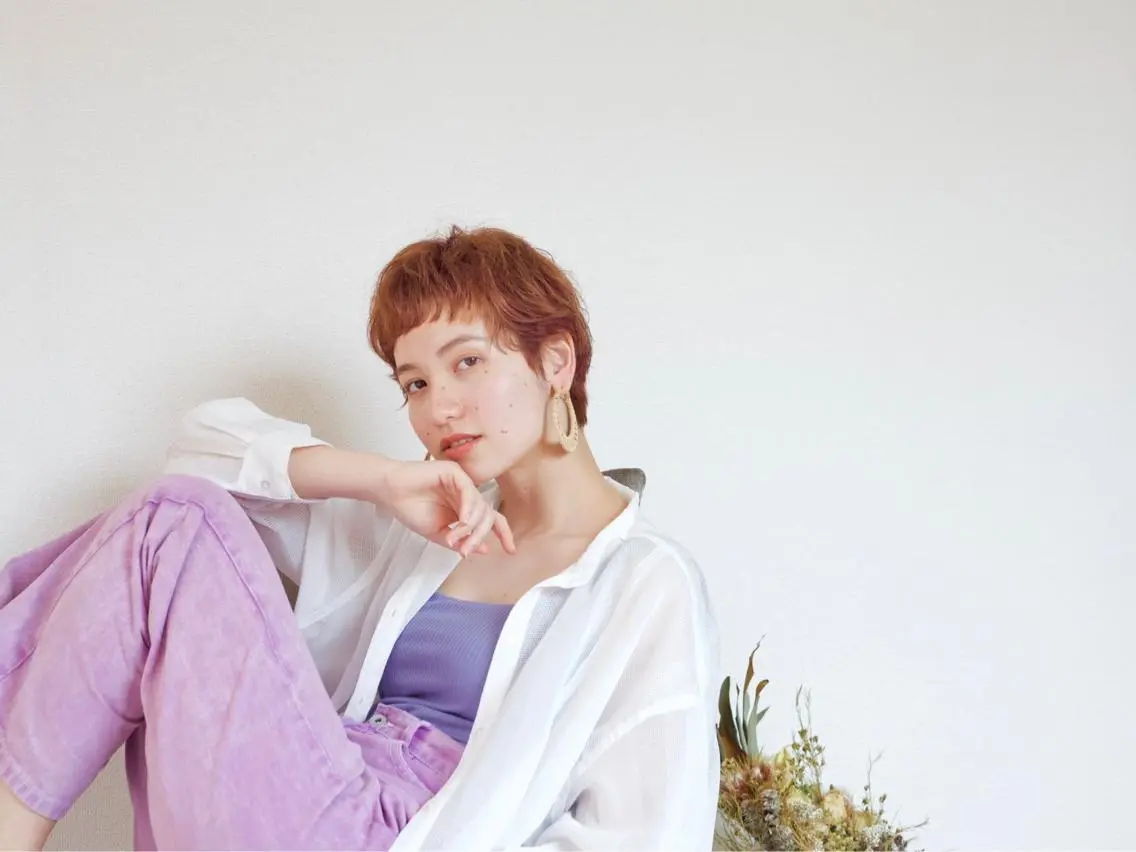 ショート カラー 比嘉 千咲のヘアスタイル