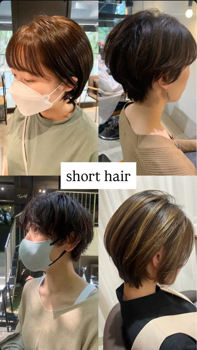 ショート カット ヘアカラー 🐰桃山台/髪質改善 山亀のヘアスタイル