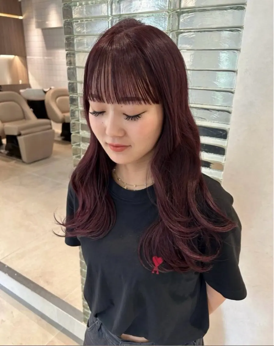 ミディアム カラー ヘアアレンジ 透明感×艶髪 🫒maki🎀のヘアスタイル