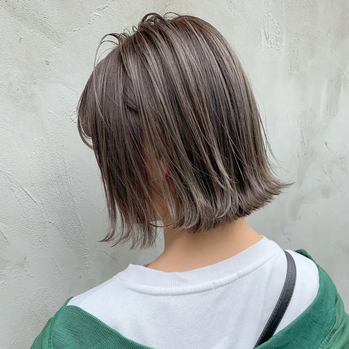 ショート カラー アッシュ ベージュカラー 透明感カラー ボブ カット ヘアカラー トリートメント 韓国レイヤーカット 🧸ベージュカラーのヘアスタイル